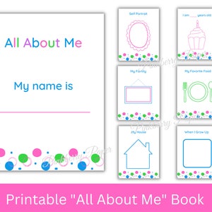 All About Me Printable Booklet | Preschool Printable Worksheets