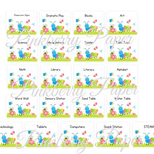 Classroom Center Signs | Preschool Centers | Cute Garden Signs ...