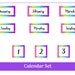 Classroom Calendar Rainbow Printable & Resizable Calendar - Etsy