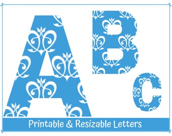 blue cinderella printable alphabet letter clip art digital etsy australia