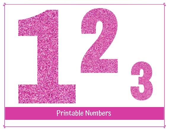 Pink Number 1 Clipart