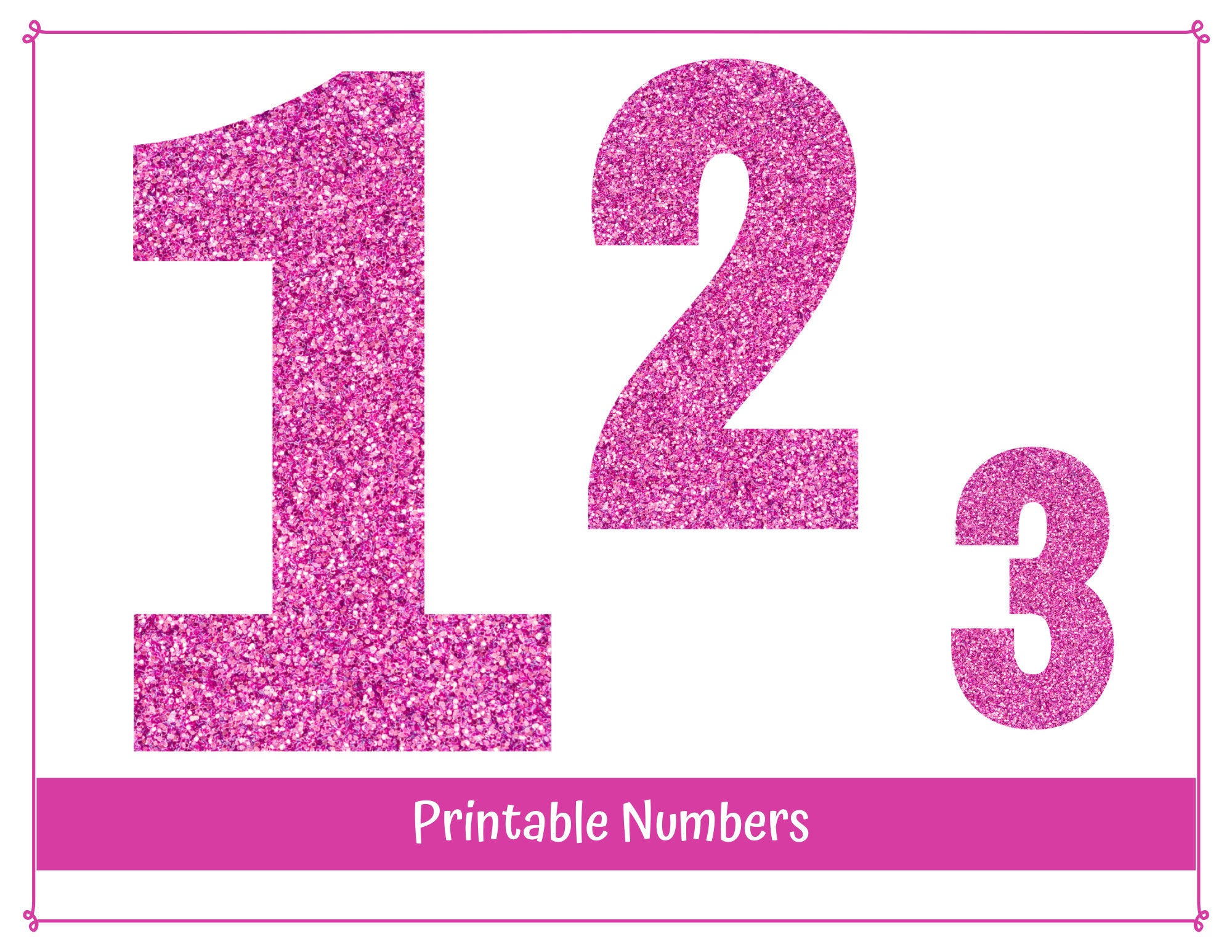 Pink Number 1 Clip Art