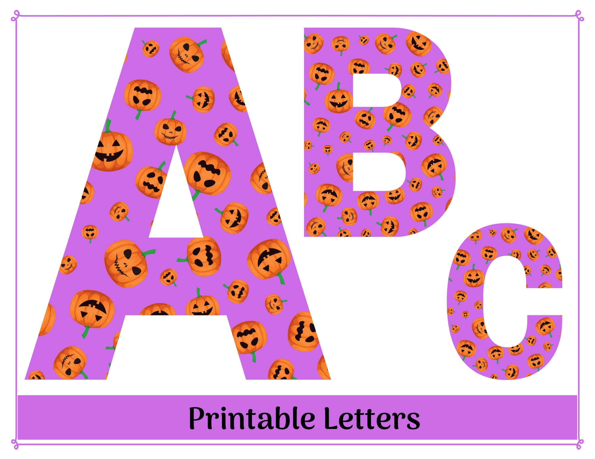 Free Printable Individual Alphabet Letters