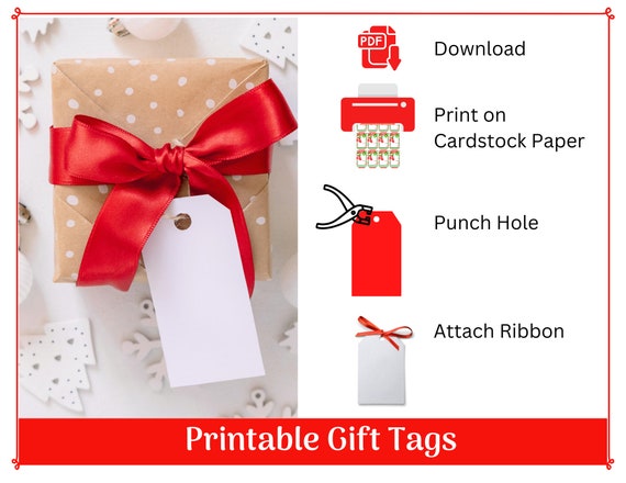 Printable Handmade Gift Tags - Little Red Window