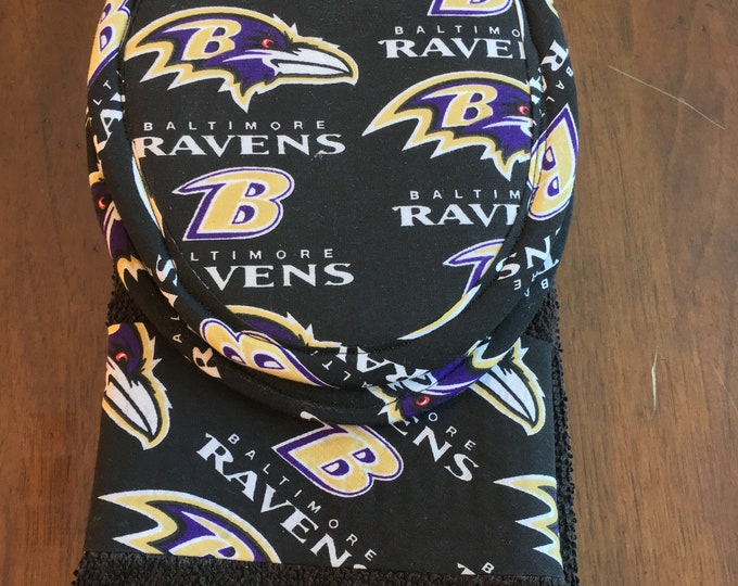 PotHolder Set (Two Potholders And One Towel) - Baltimore Ravens
