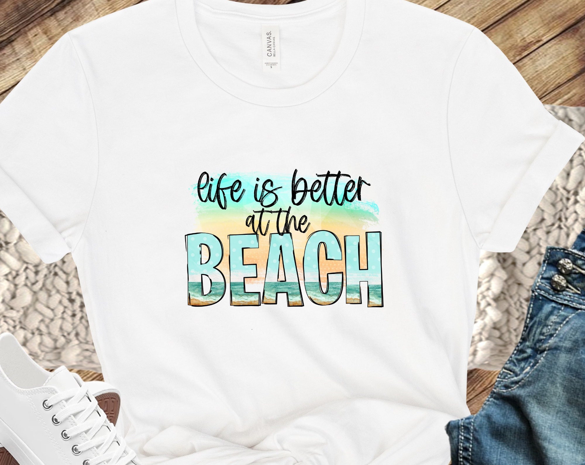 Discover Life Is Better At The Beach Sommer Urlaub T-Shirt