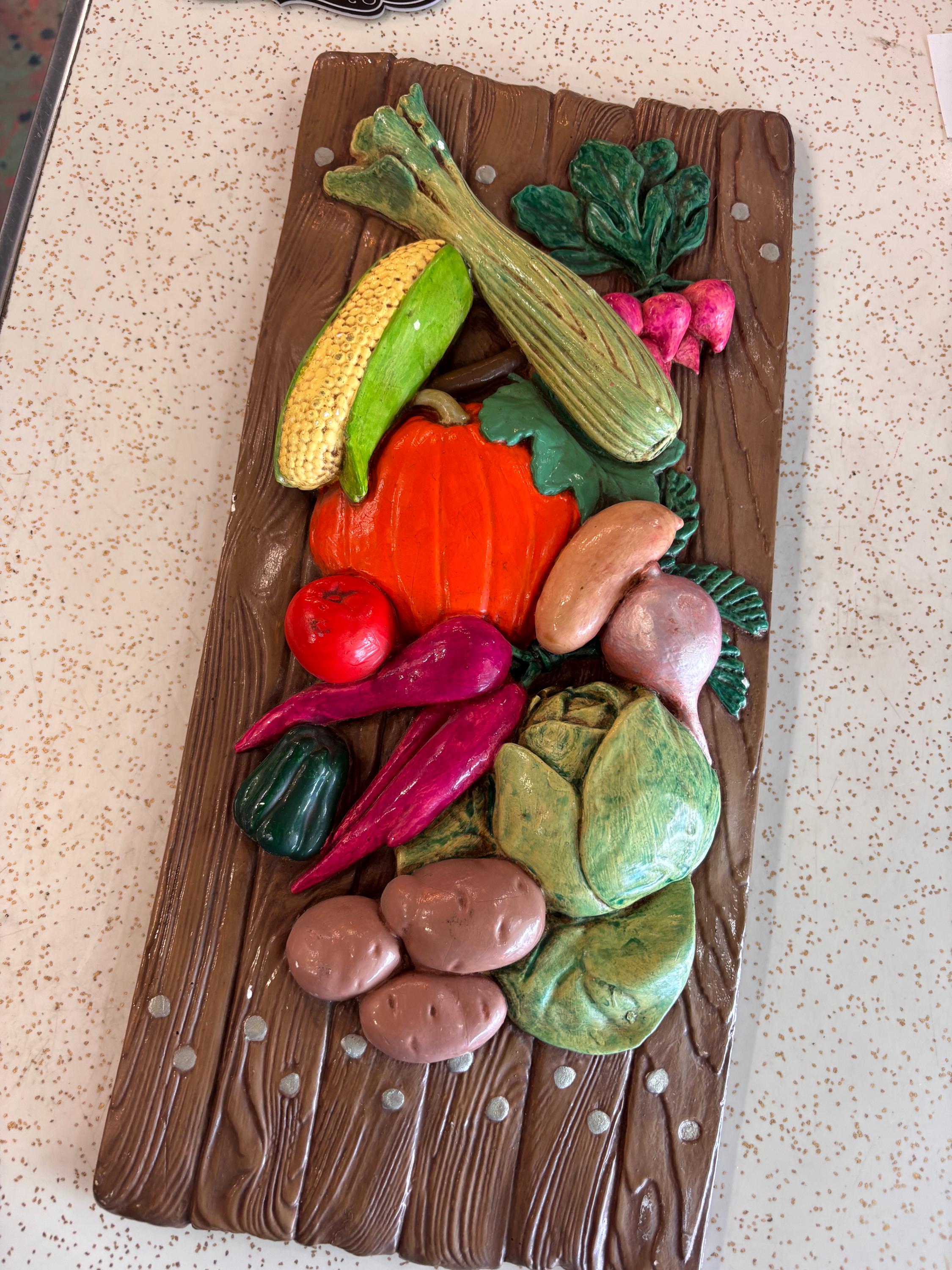 Chalkware Vegetables - Etsy