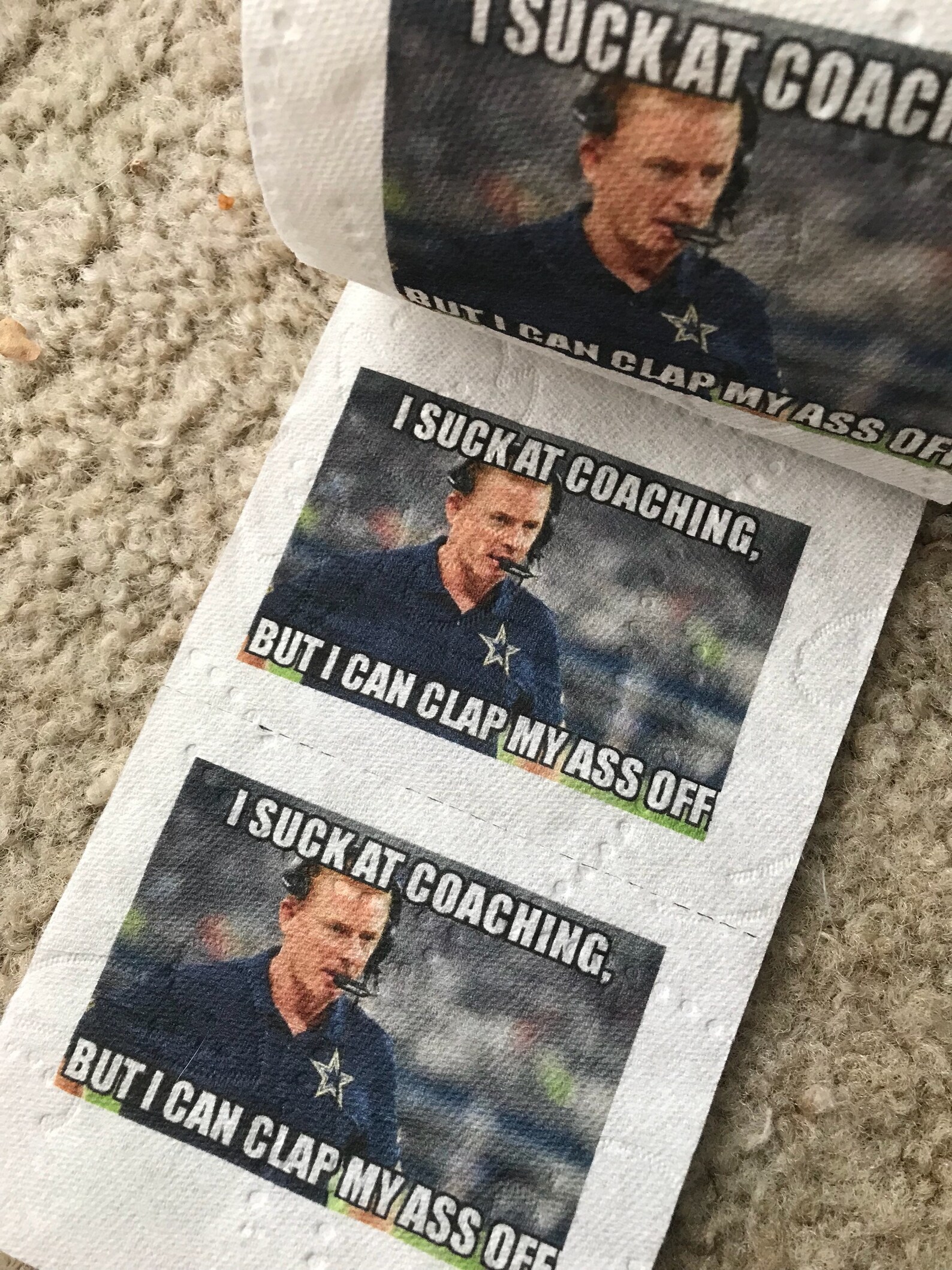 Jason Garrett Toilet Paper Dallas Cowboys Toilet Paper Etsy