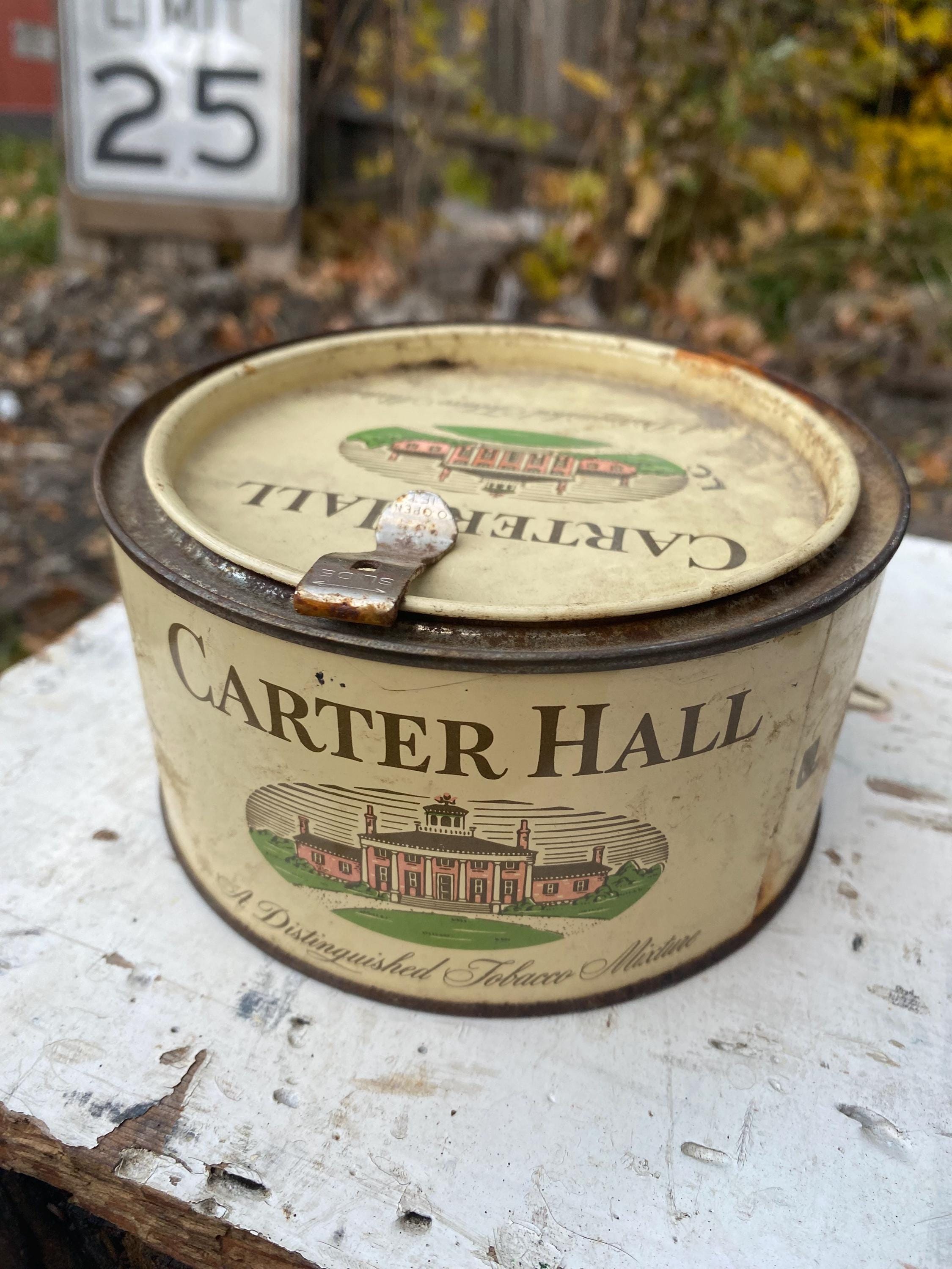 carter hall tobacco tin Carter Hall Empty Tin