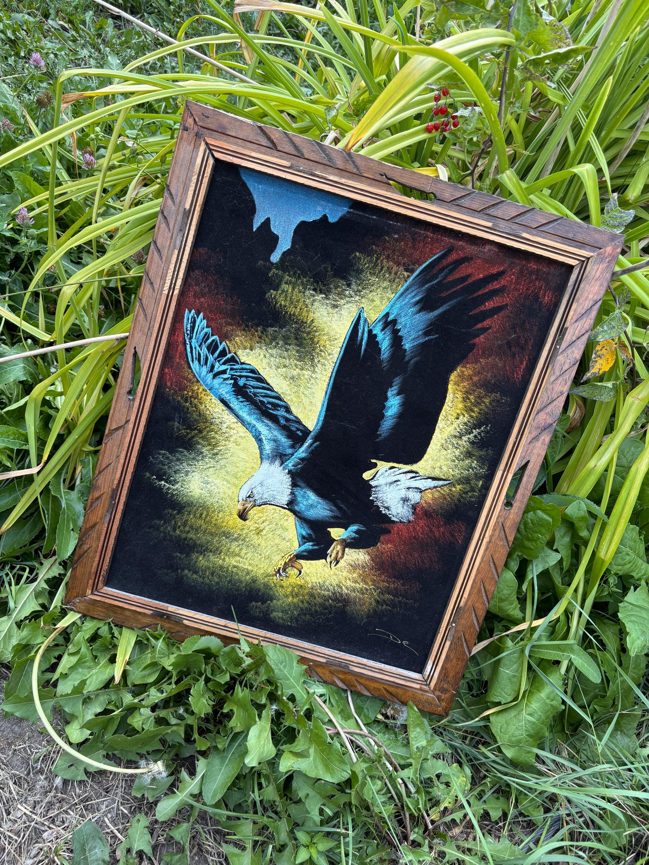 Vintage 1970s Velvet Painting - Etsy