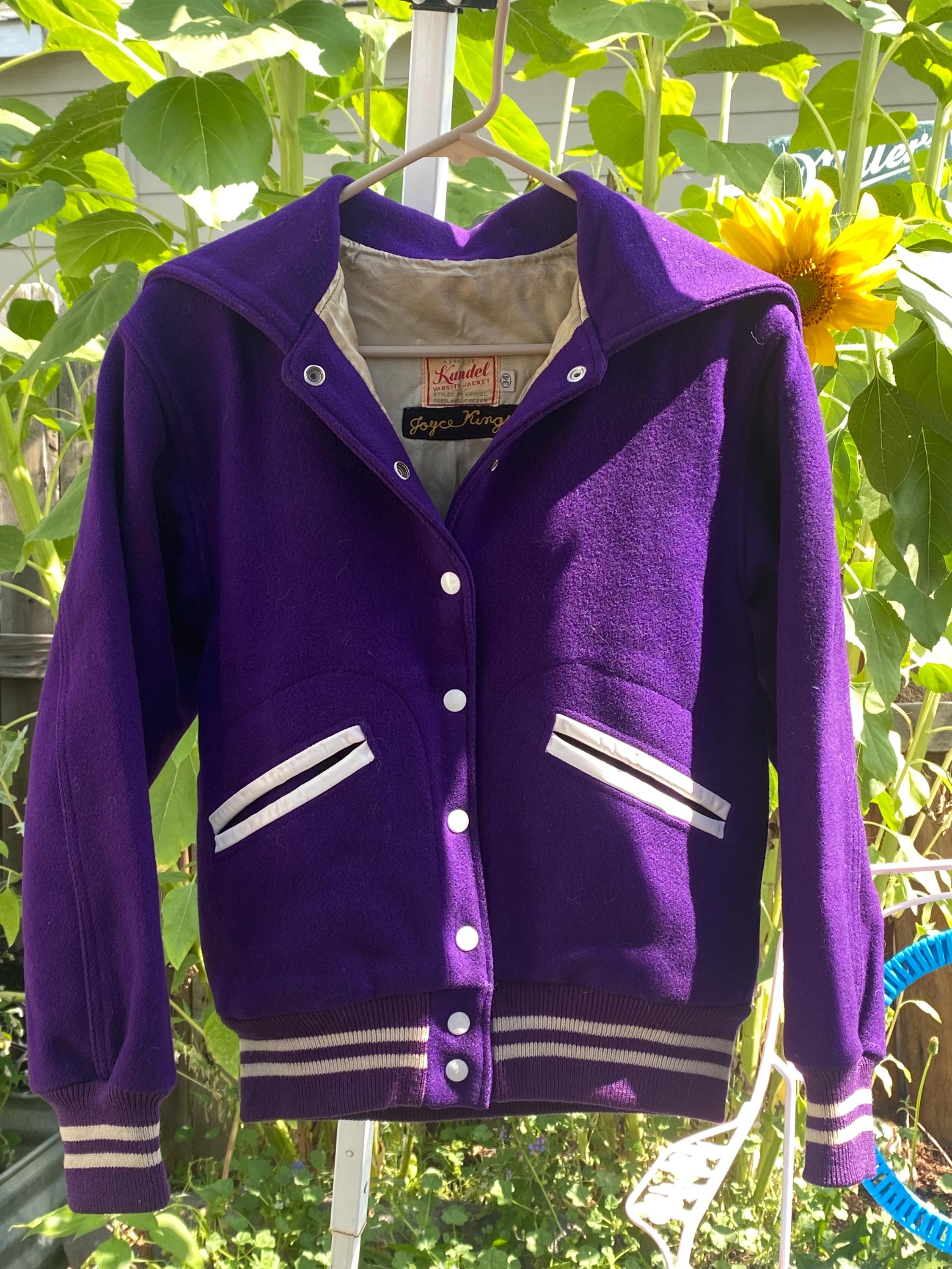 Vintage Varsity Jacket Purple - Etsy