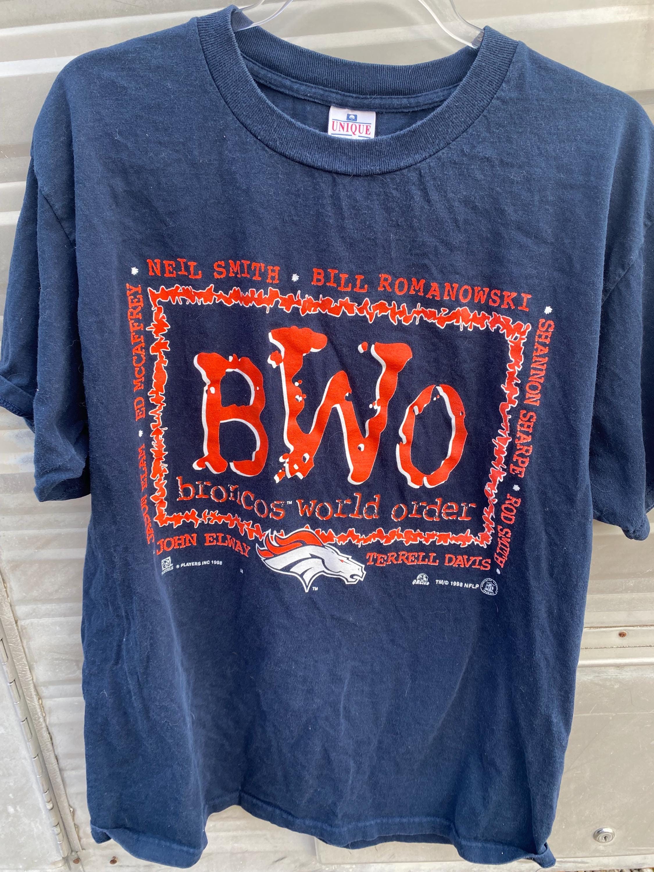 Vintage Denver Broncos T Shirt, BWO, Broncos World Order Size 