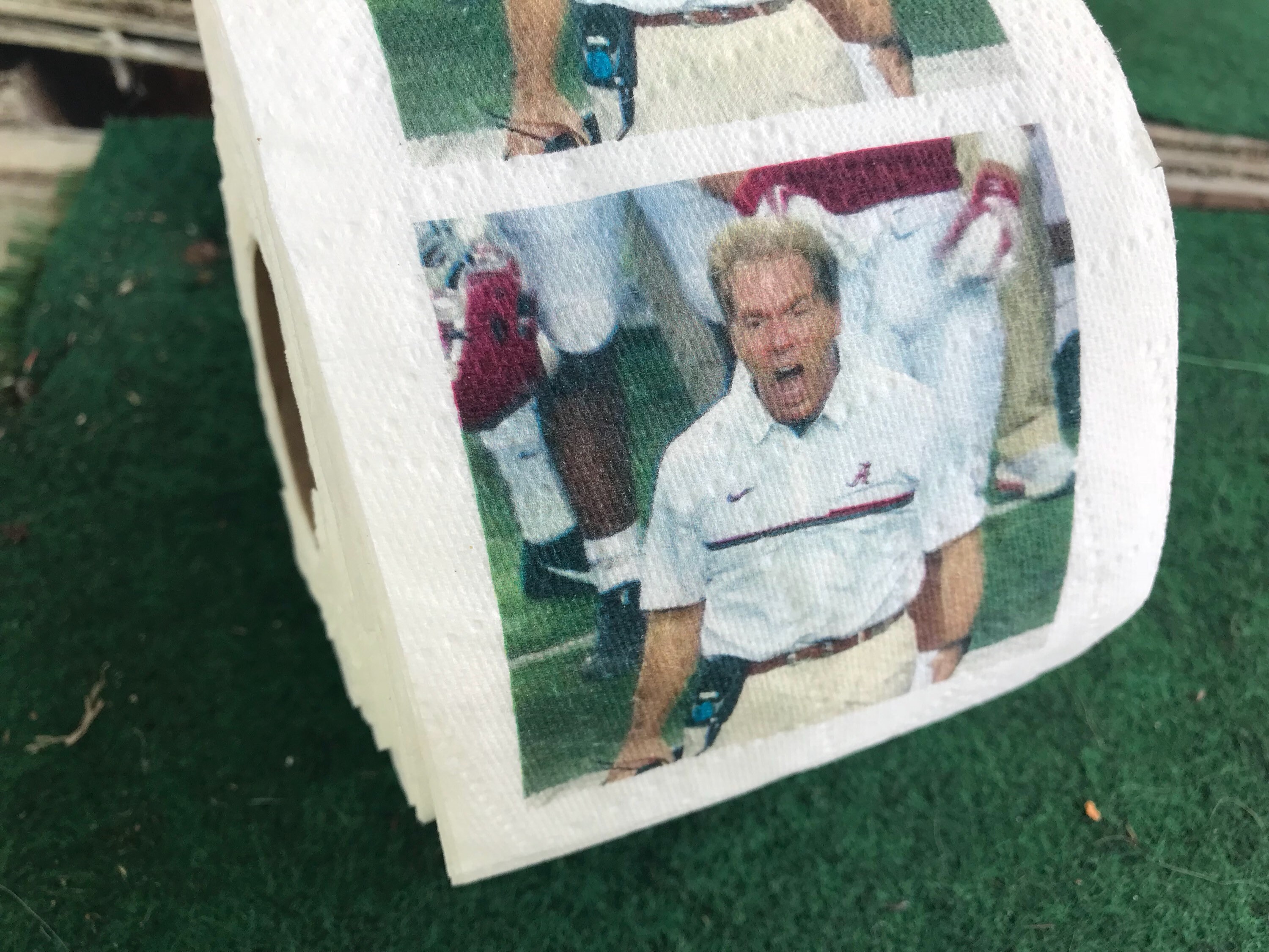 Nick Saban Toilet Paper Alabama Roll Tide Gag Gift Etsy