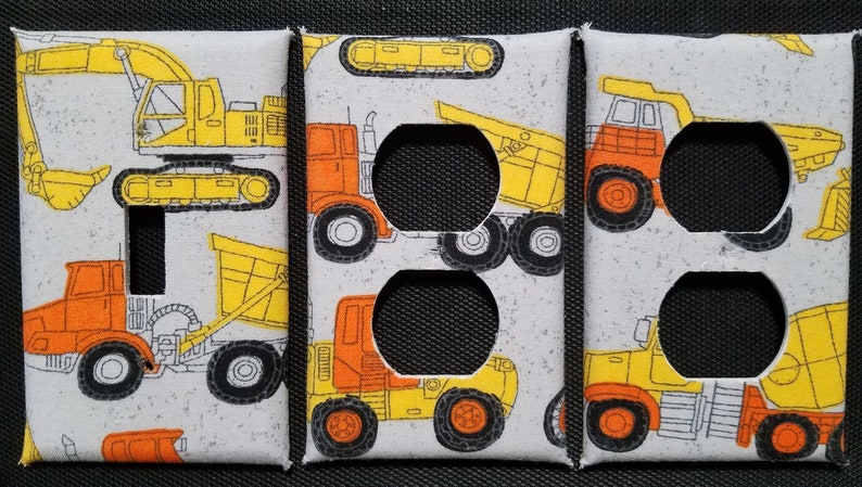 Tractors Light Switch and Outlet Covers Trucks Fun /& Free Shipping!