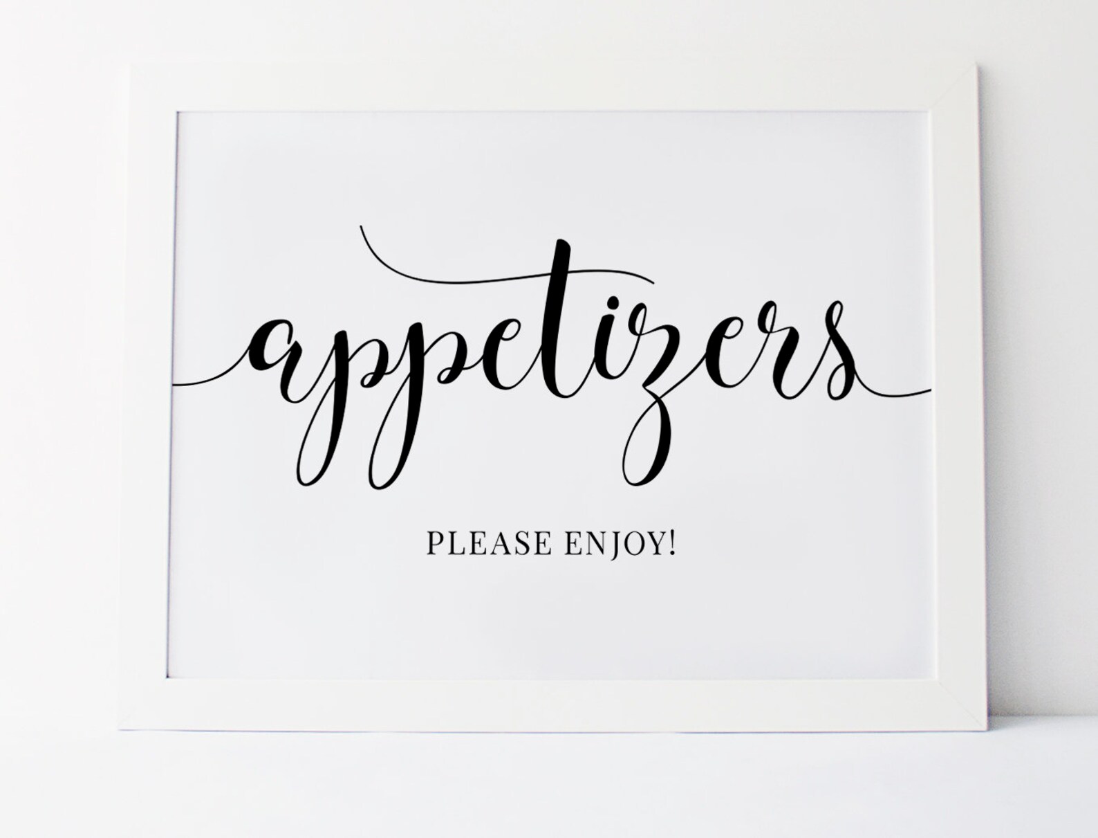 Appetizers Sign Wedding Reception Signs Wedding Appetizers - Etsy