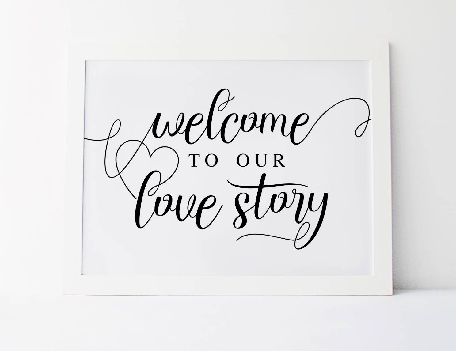 Welcome To Our Love Story Wedding Sign Wedding Decor Wedding Ceremony 