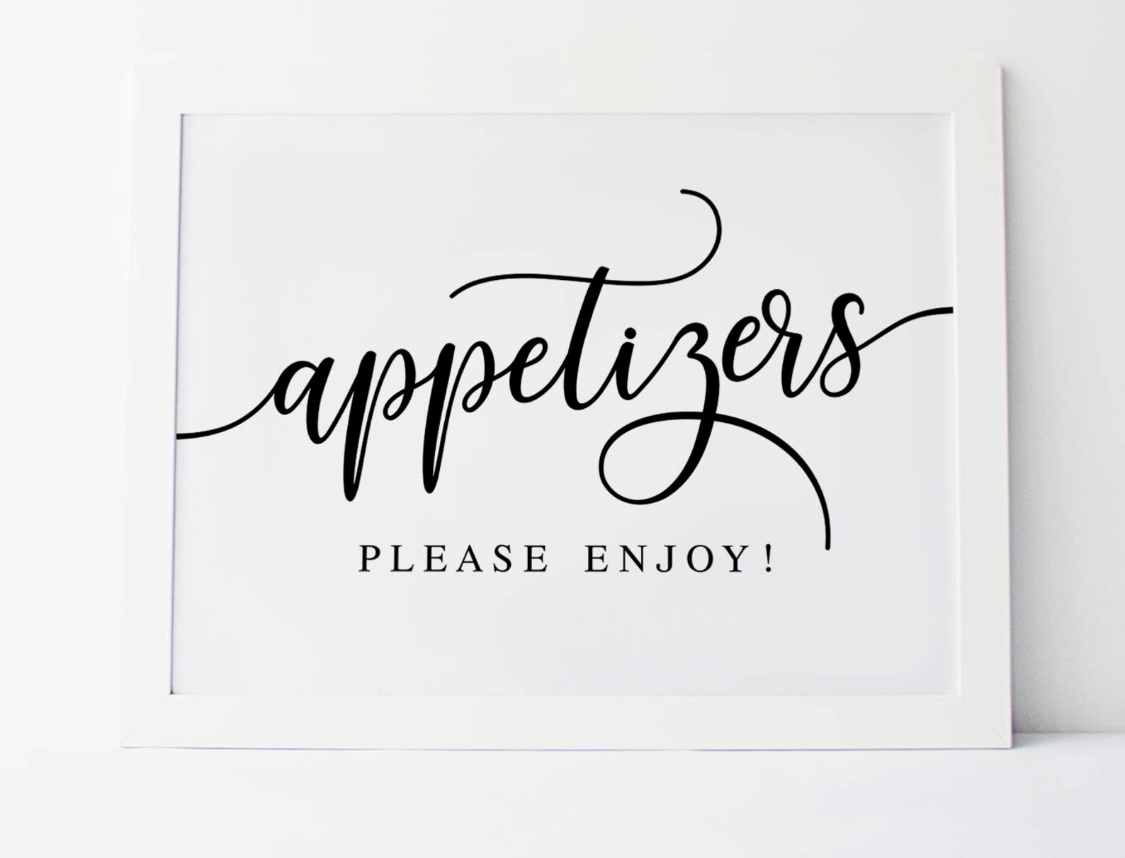 Appetizers Sign Wedding Appetizers Wedding Day Signs - Etsy