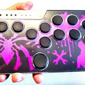 Juri Han Foil Street Fighter Snackbox Micro Layered Stencil Cut Custom Art