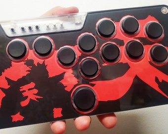 Akuma Street Fighter Snackbox Micro Layered Stencil Cut Custom Art