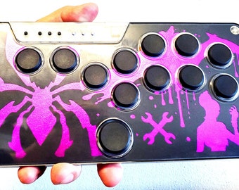 Juri Han Foil Street Fighter Snackbox Micro Layered Stencil Cut Custom Art