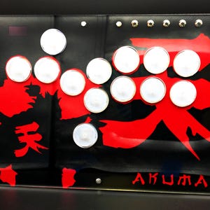 Akuma Street Fighter Haute42 T13/T16 Layered Stencil Cut Custom Art