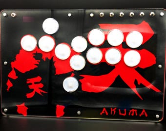 Akuma Street Fighter Haute42 T13/T16 Layered Stencil Cut Custom Art