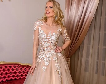 Gold Ball Gown Custom Prom Dress, Made to Order Puffy Skirt, Overbust  Corset Birthday Party Dress - Etsy