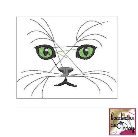 Fichier Broderie Brodeuse Tout Format Yeux De Chat Etsy France