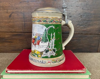 Lowell Davis Limited Edition Christmas Stein - Autographed