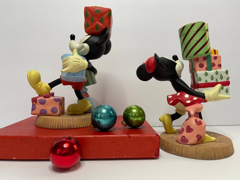 Mickey /& Minnie Christmas Candleholders