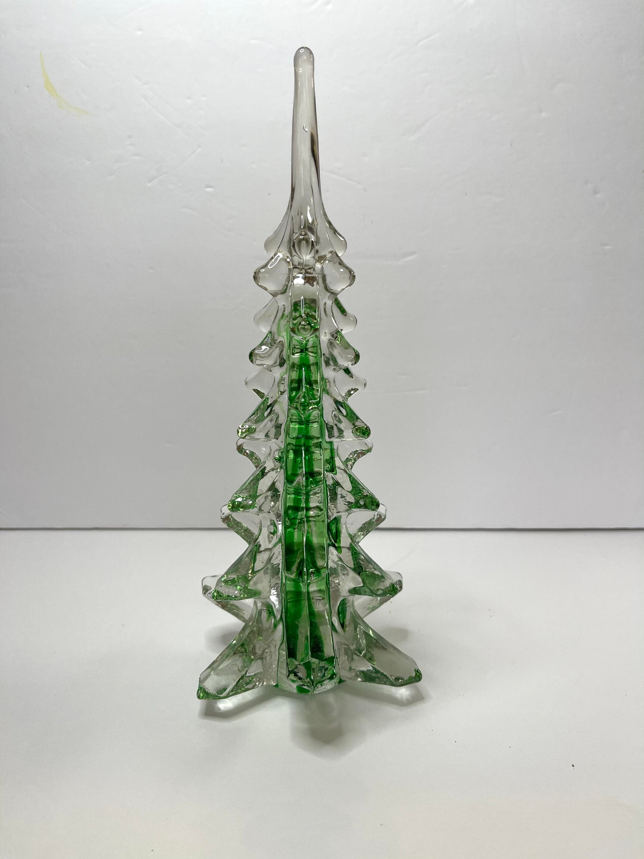 Lead Crystal Glass Christmas Tree 11 1970s Etsy