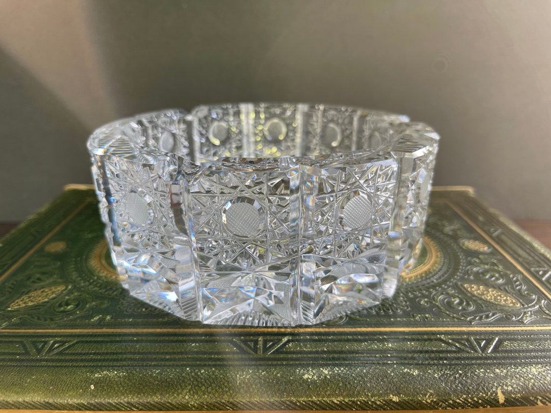 Lead Crystal Ashtray Etsy