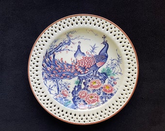 Peacock Plate - 12.25” - Asian