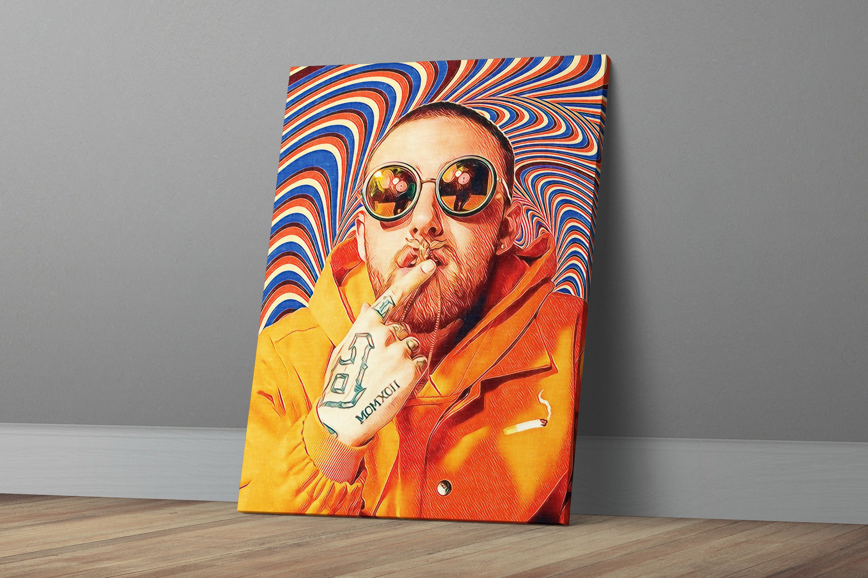 Mac Miller Canvas Hip Hop Lyric Poster Home Art Canvas Etsy