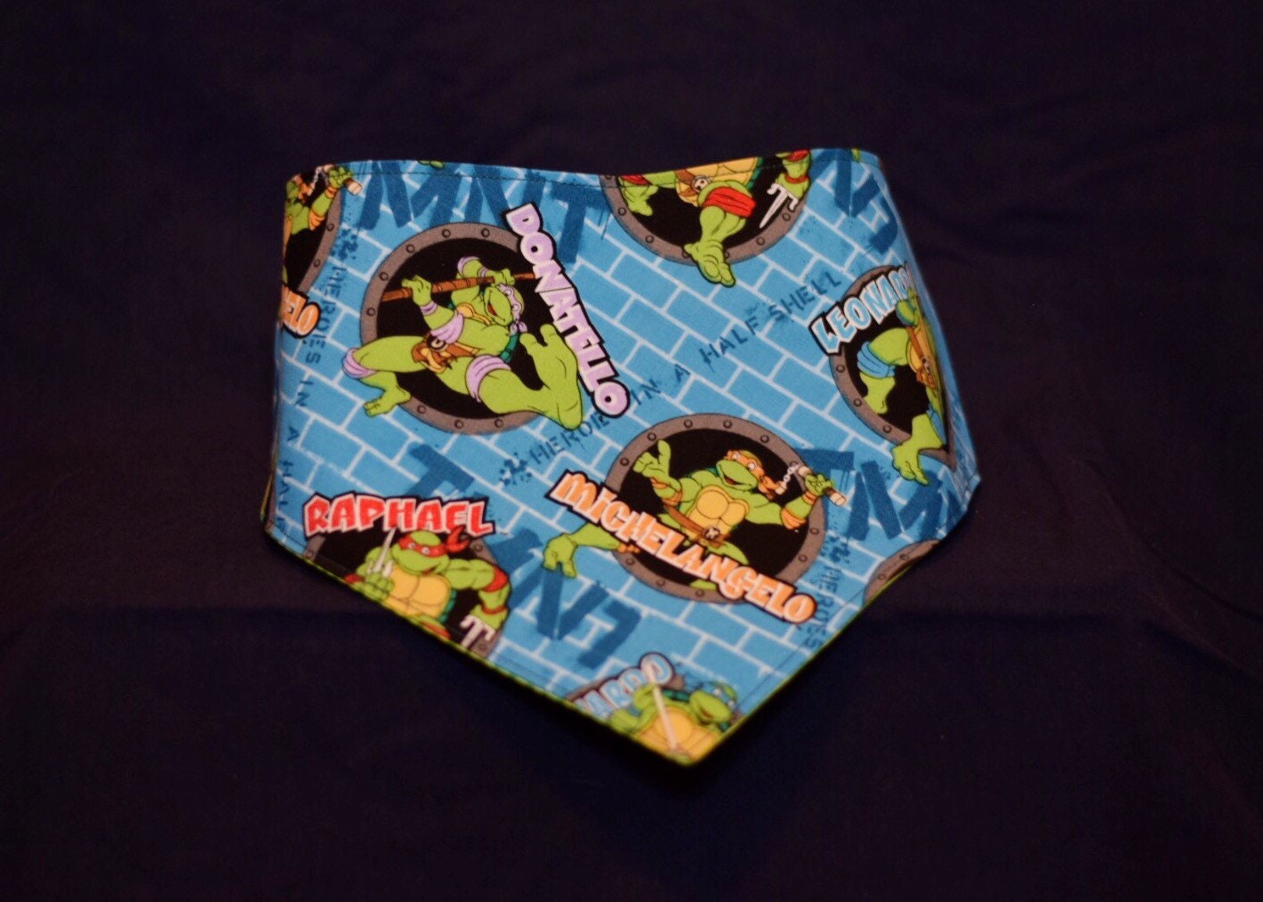 Ninja Turtles Reversible Pet Bandana Etsy