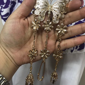 Cadena Abaniquera Para Pollera Panama Panamanian Jewelry | Etsy