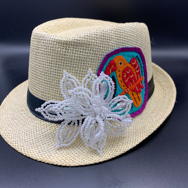 Tembleque and Mola Fedora Hat Panama Hat Panamanian Summer Beach Hat