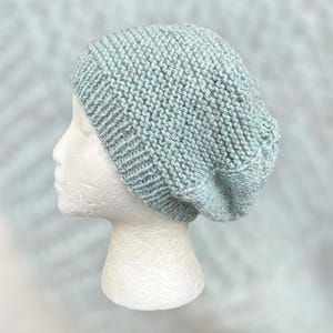 Handknit Tweed Beanie Hat - Ready to ship