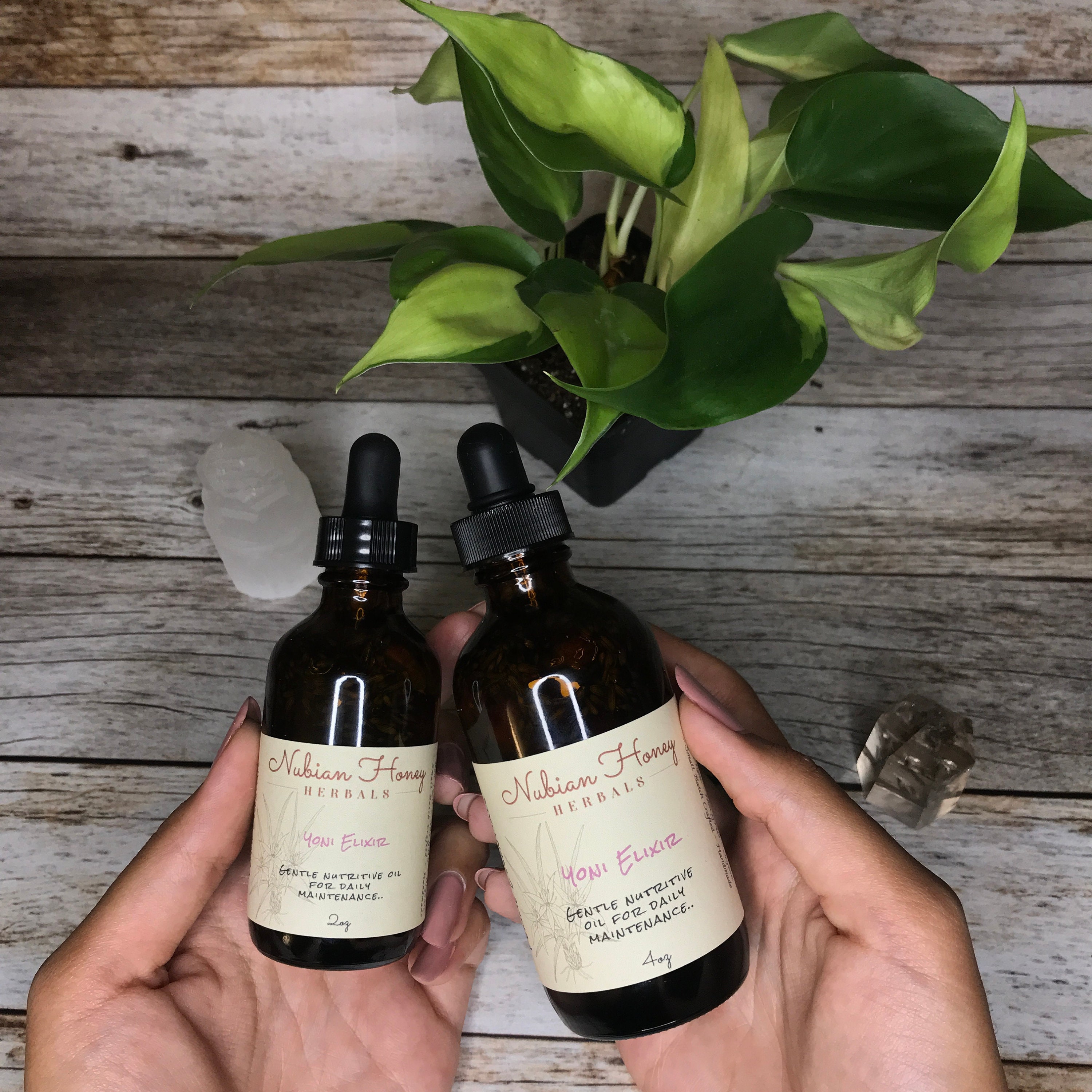 Organic Herbal Yoni Oil - Crystal Infused - Vaginal Health - Vegan - …