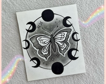 Mini Original Artwork｜Phases of a Butterfly｜Drawing Art