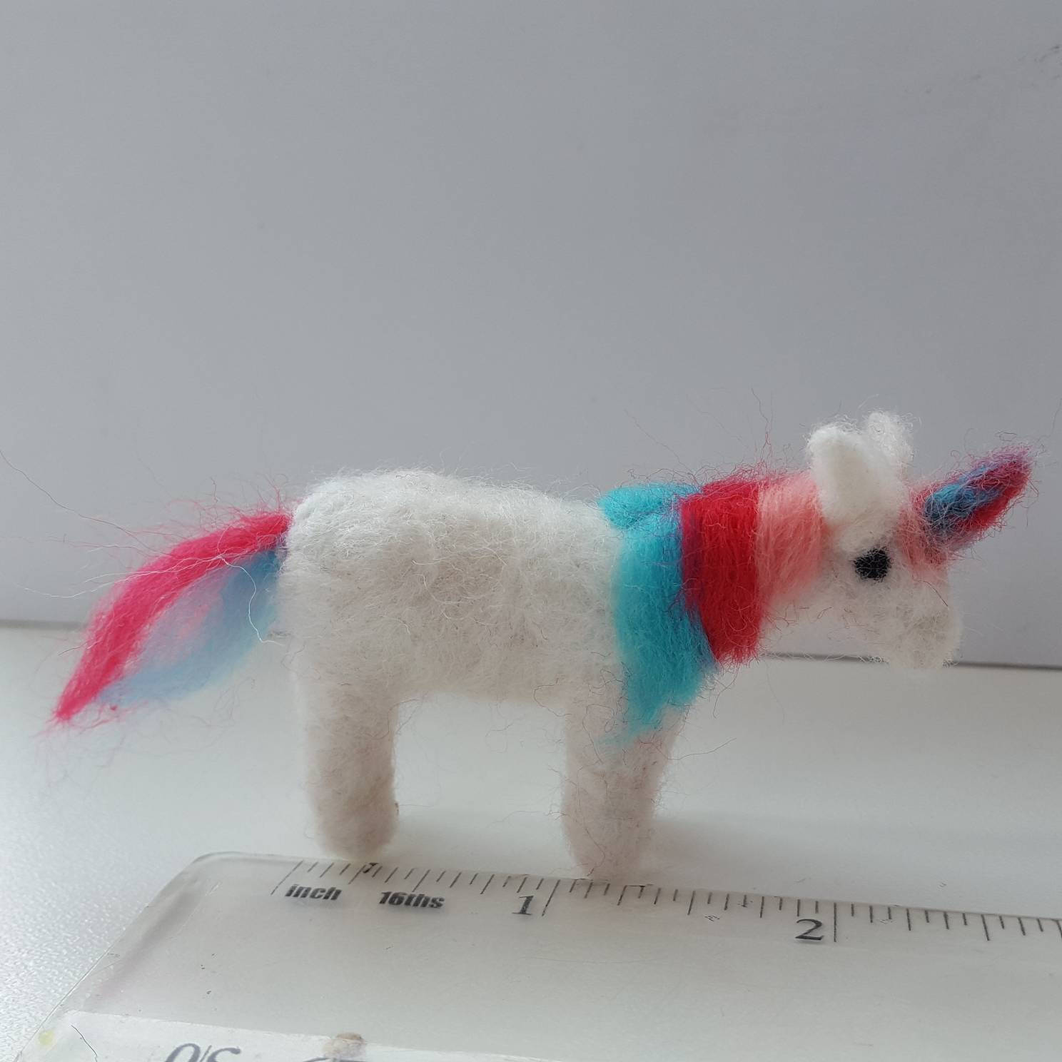 OOAK needle felted Unicorn handmade wool ornament gift Etsy