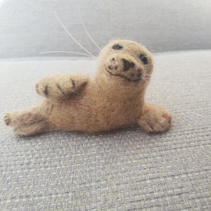 Needle felted Seal, Seal gifts