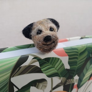 Border Terrier bookmark, Border Terrier gifts, needle felted Border Terrier