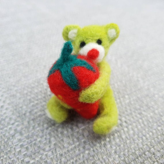 lime green teddy bear