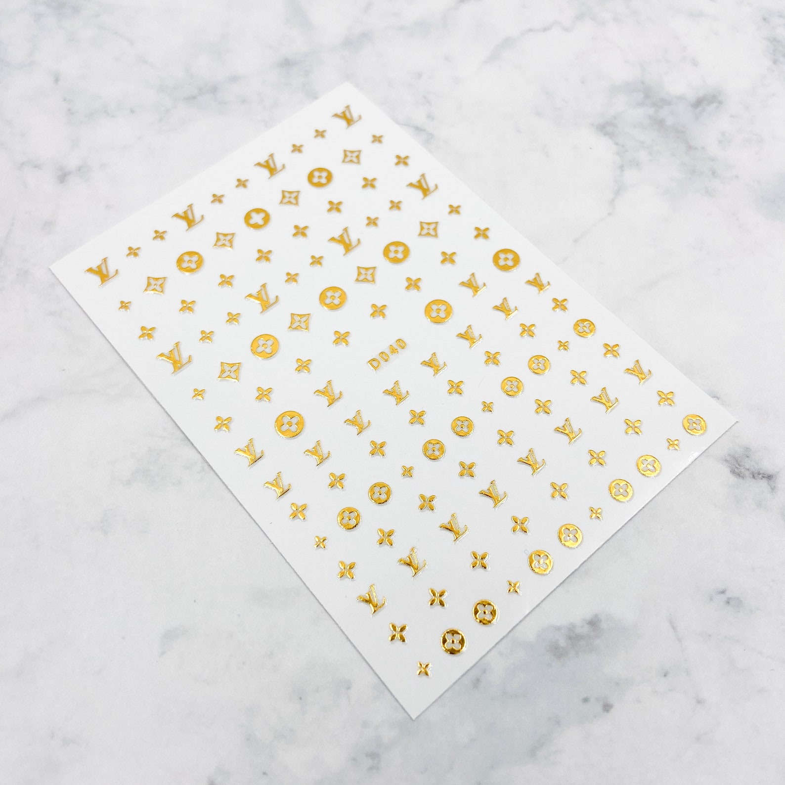 Louis Vuitton Nail Decal for Nail Art Nail Sticker for Nail Etsy