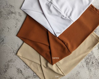 Ribbed Cross Hijab Cap: Stretch Jersey Underscarf Bonnet