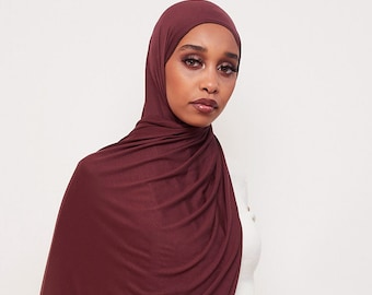 Purple Sienna Stretch Jersey Hijab – Soft Lightweight Headscarf | Everyday Modest Hijab UK