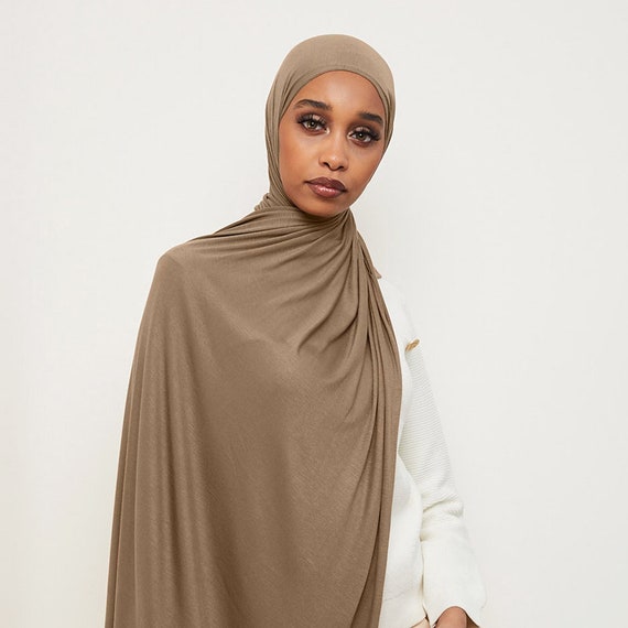 Jersey hijab set High Quality Two Piece Set Islamic Soft Perfect Matching  main image 4