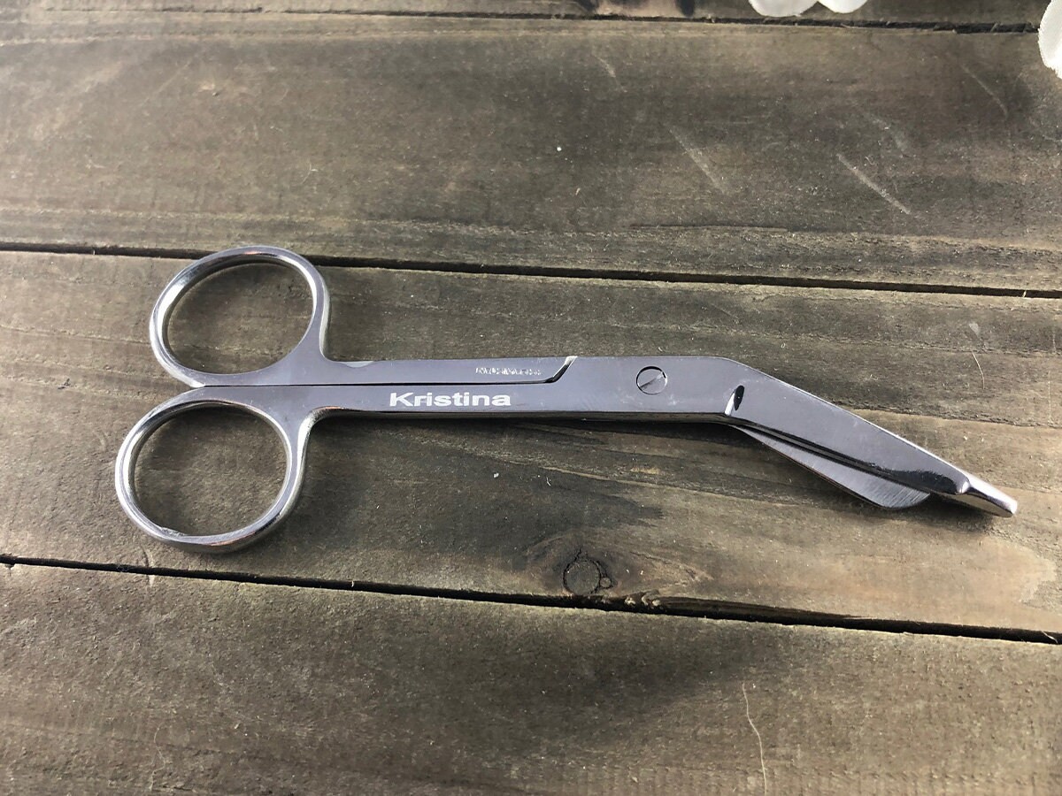 Engraved bandage scissors Engraved Nurse scissors Etsy