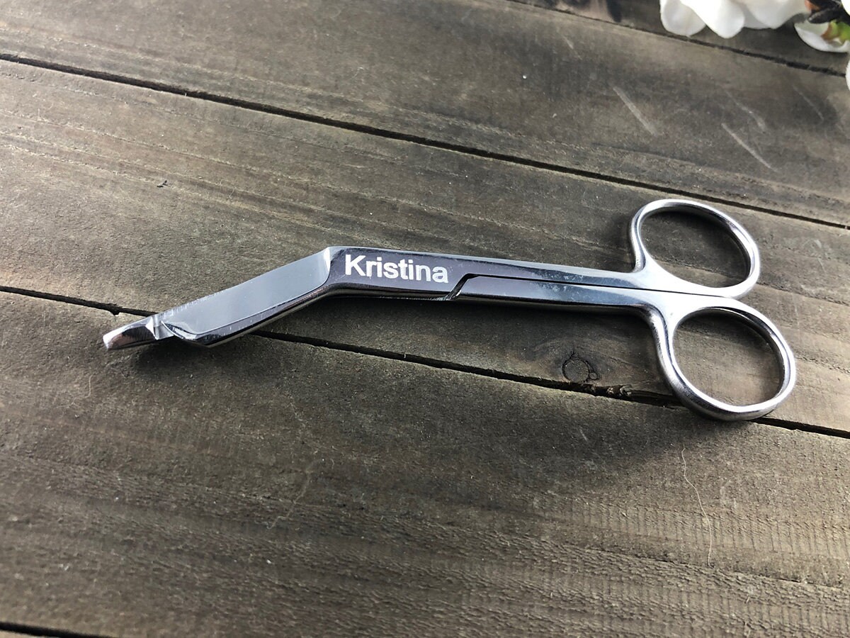 Engraved bandage scissors Engraved Nurse scissors Etsy